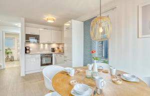 Kuchyň nebo kuchyňský kout v ubytování Michel