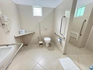 Koupelna v ubytování Chalés Casa Rosa