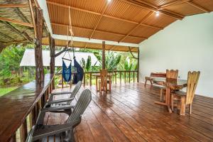 Balkón nebo terasa v ubytování Playa Ganadito Ecolodge