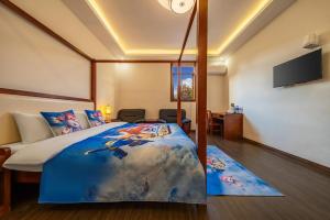 TV/trung tâm giải trí tại 上海万珍酒店Shanghai Wanzhen Resort Hotel