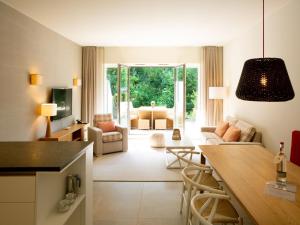 Χώρος καθιστικού στο Aalernhus Residenzen in St Peter-Ording