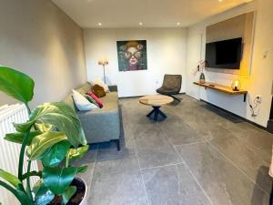 Μια τηλεόραση ή/και κέντρο ψυχαγωγίας στο Pleasant apartment near Valkenburg