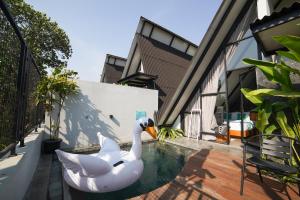 Balkón nebo terasa v ubytování Ubu Villa Coconut 103 - in Yogyakarta