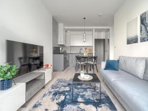 Η κουζίνα ή μικρή κουζίνα στο Apartment in Niechorze by Baltic Beach