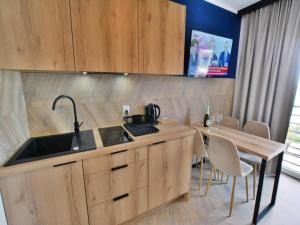 Η κουζίνα ή μικρή κουζίνα στο Apartment in Ustronie Morskie by the Beach