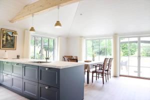 尼克宾西兰岛11126-1-Nykobing-Sj-Slaenhaekken-18的带水槽和桌椅的厨房