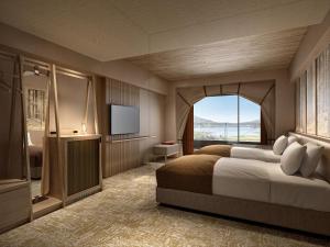 Et tv og/eller underholdning på Izumigo AMBIENT Tateshina Hotel