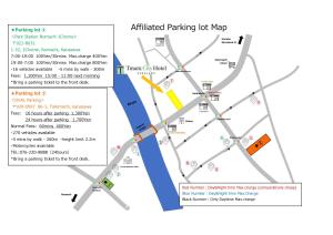Un mapa del estacionamiento afectado. en Tmark City Hotel Kanazawa, en Kanazawa