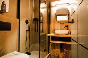 Ένα μπάνιο στο Ferienwohnung Waldgeflüster +15 φωτογραφίες