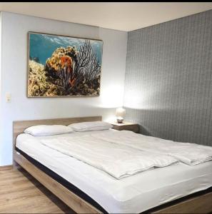 Postel nebo postele na pokoji v ubytování Seepferdchen