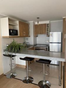 Η κουζίνα ή μικρή κουζίνα στο Departamentos Pehumayen