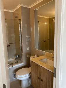 Ένα μπάνιο στο Departamentos Pehumayen