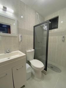 Ένα μπάνιο στο Departamento Nubes