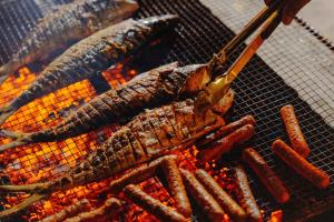 ディフューシにあるNavaya Dhiffushiの様々な種類のグリル