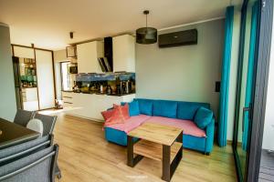 Khu vực ghế ngồi tại Domki na Szczycie - balia jacuzzi na wyłączność