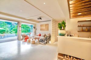 Χώρος καθιστικού στο Wake Up in Mountain