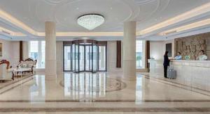 Khu vực sảnh/lễ tân tại Vienna Hotel Shandong Qingdao Jiaodong International Airport Hai'er Avenue