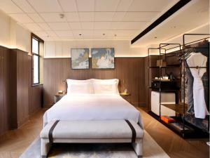 Postel nebo postele na pokoji v ubytování Habo Hotel Shanghai, a member of Design Hotels + 53 fotografií