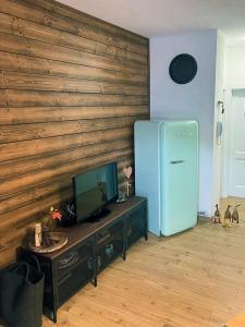 Μια τηλεόραση ή/και κέντρο ψυχαγωγίας στο We Love Carisolo & Pinzolo Appartamento Trilocale per 4-6 persone