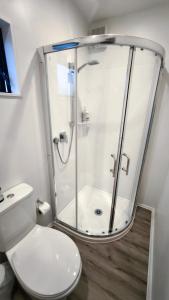 Koupelna v ubytování Kawatiri Palms