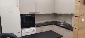 Η κουζίνα ή μικρή κουζίνα στο Extra Apartman