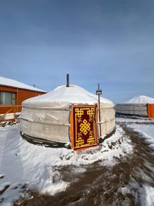 Orkhon Ger Motel v zimě