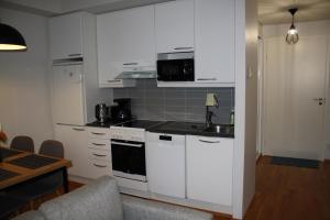 Kuchyň nebo kuchyňský kout v ubytování Cozy and modern studio in a top location