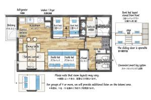 แผนผังของ Asakusa Sky Tokyo Condominium hotel