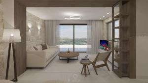 Μια τηλεόραση ή/και κέντρο ψυχαγωγίας στο Carob Luxury Villas