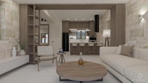 Χώρος καθιστικού στο Carob Luxury Villas