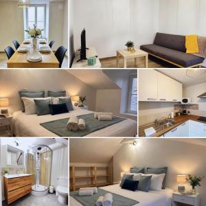 Postel nebo postele na pokoji v ubytování Logis du Mousquetaire -15min du Parc - by R&G