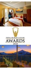 Ένα ή περισσότερα κρεβάτια σε δωμάτιο στο Kathmandu Royal Chamber Hotel - Near INTL Airport & Pashupatinath Temple