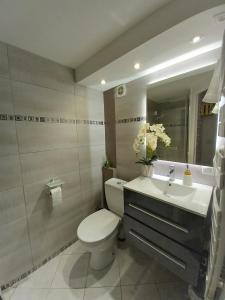 Koupelna v ubytování Les Jardins de la quiétude