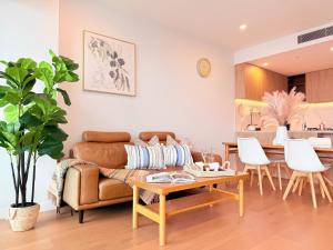 Χώρος καθιστικού στο Oceanview Paradise 2Beds Apt at Casino FreeParking