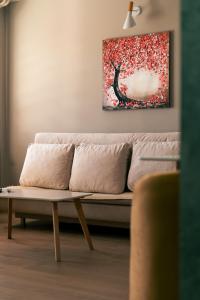 A seating area at City Square Apartment