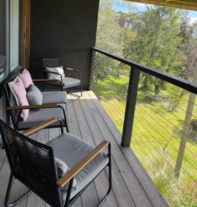 En balkon eller terrasse på Jalpari