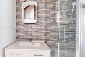 Et badeværelse på La maison blanche