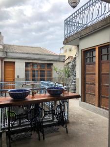 Balkón nebo terasa v ubytování FunNan Guesthouse