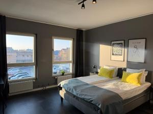 Ліжко або ліжка в номері Forenom Aparthotel Lund