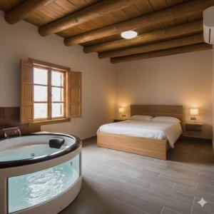 Ένα ή περισσότερα κρεβάτια σε δωμάτιο στο Cazorla Rural