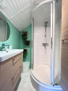 Ένα μπάνιο στο Charmante maison à Pourrain +16 φωτογραφίες