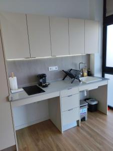 Η κουζίνα ή μικρή κουζίνα στο Seahorse Apartment