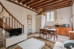 Køkken eller tekøkken på La maison blanche + 14 billeder