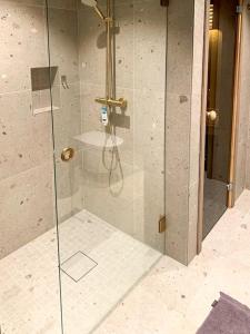 Koupelna v ubytování Moderne Hytte Tæt Ved Skiløjperne I Haglebu