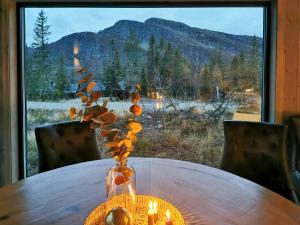 Nespecifikovaný výhled na hory nebo výhled na hory při pohledu z prázdninového domu