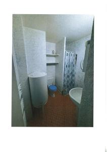 un bagno con un water e un lavandino di Le grand duc17 a Cauterets