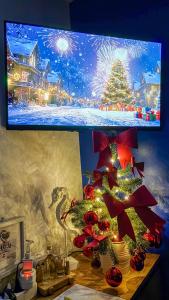 Μια τηλεόραση ή/και κέντρο ψυχαγωγίας στο Oh, Mon Bateau! No running water, bez tekuce vode