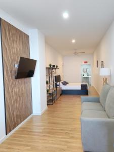 Μια τηλεόραση ή/και κέντρο ψυχαγωγίας στο Seahorse Apartment