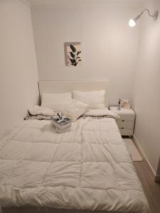 Ένα ή περισσότερα κρεβάτια σε δωμάτιο στο 부천역 300m 초역세권 여행자 숙소