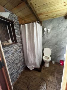 Ένα μπάνιο στο Cabaña Gero